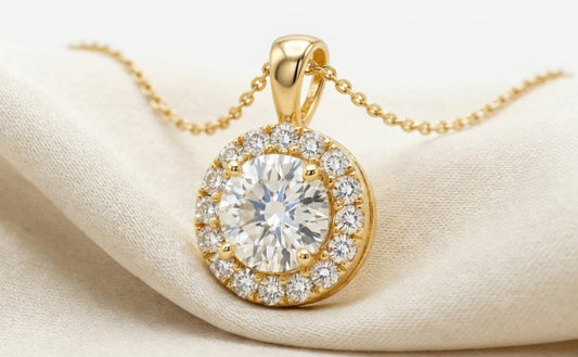 Celestial Halo Diamond Pendant