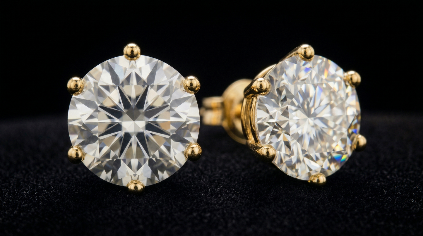 JVERI Signature Diamond Stud Earrings