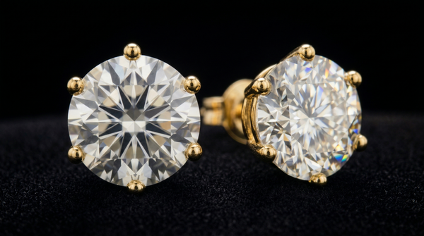 JVERI Signature Diamond Stud Earrings
